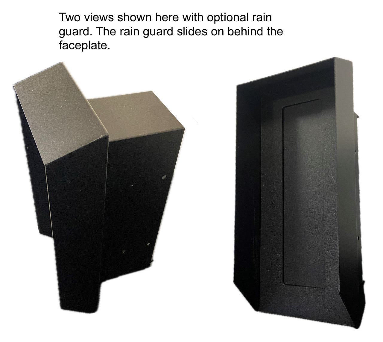 Vertical Mail Slot Through Wall With Rain Guard