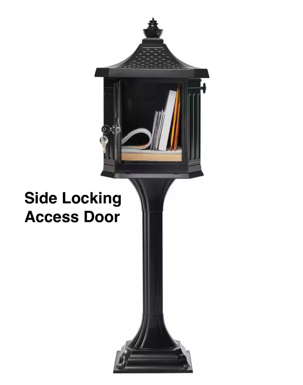 Victorian Locking Mailbox  Locking Side Access