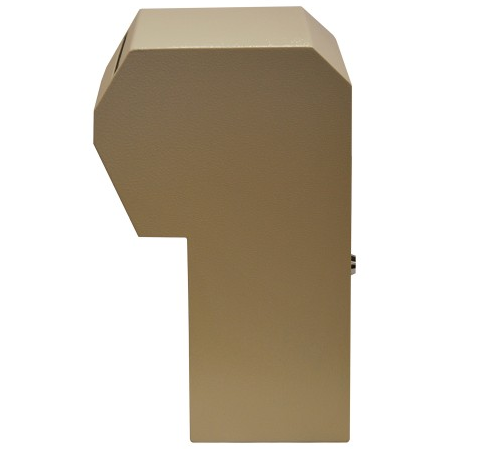 Through the Door Mail Slot with Receptacle