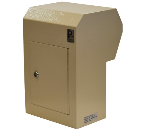Through the Door Mail Slot with Receptacle