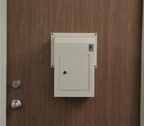 Through the Door Mail Slot with Receptacle