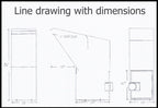 Dimensions Drive Up Payment Dropbox