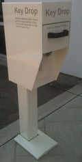 Secure Key Drop Box with Post