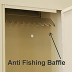 Adjustable Through the Wall Locking Drop Box anti phishing teeth