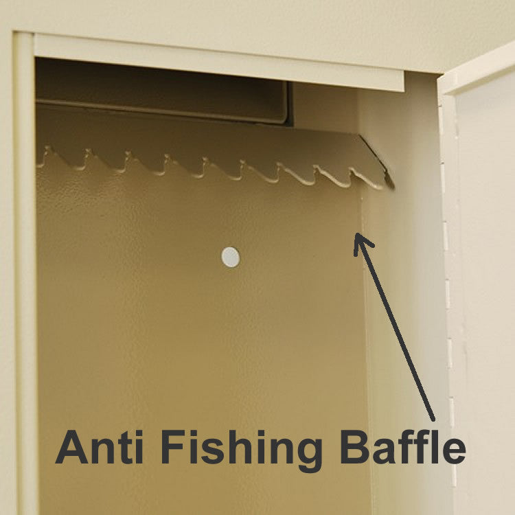 Adjustable Through the Wall Locking Drop Box anti phishing teeth