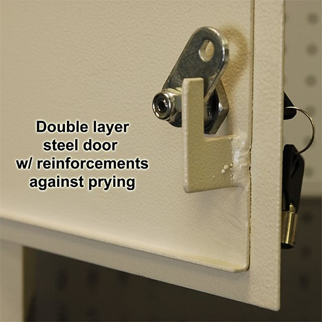 Adjustable Through the Wall Locking Drop Box secure lock