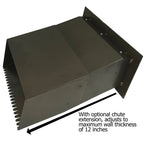 Through the Wall Letter Drop Slot with Chute shown with optional chute extension
