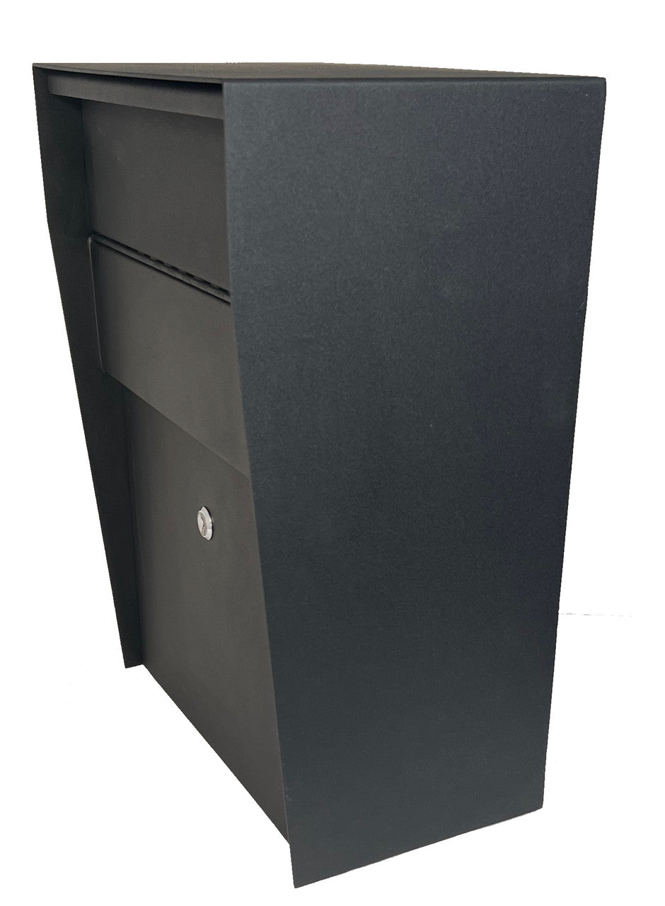 side view Steel Heavy Duty Payment Drop Box