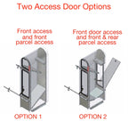 Access Door options Decorative Locking Mailbox