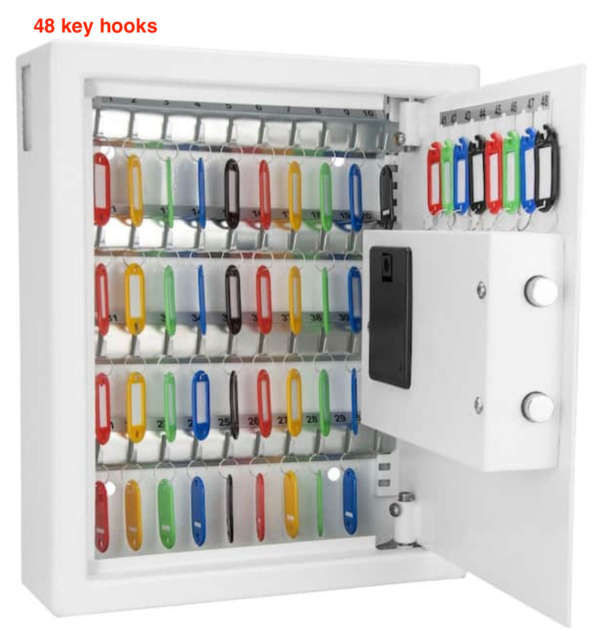 key cabinet with electronic keypad holds 48 keys