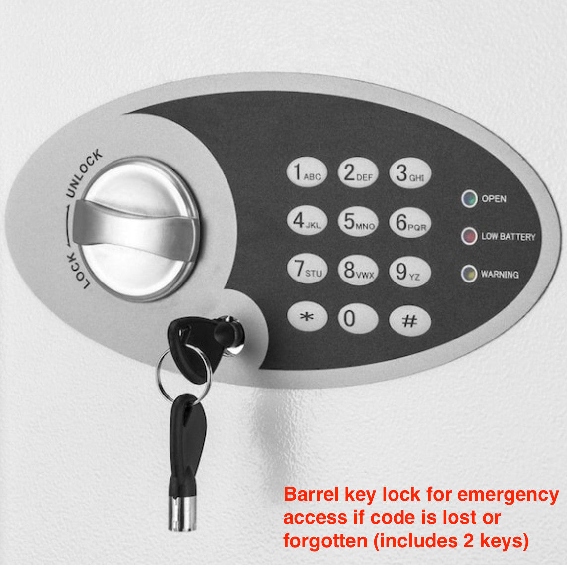 key cabinet with electronick keypad with backup key lock