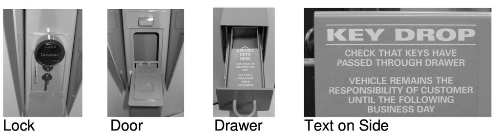 Free Standing Secure Key Drop