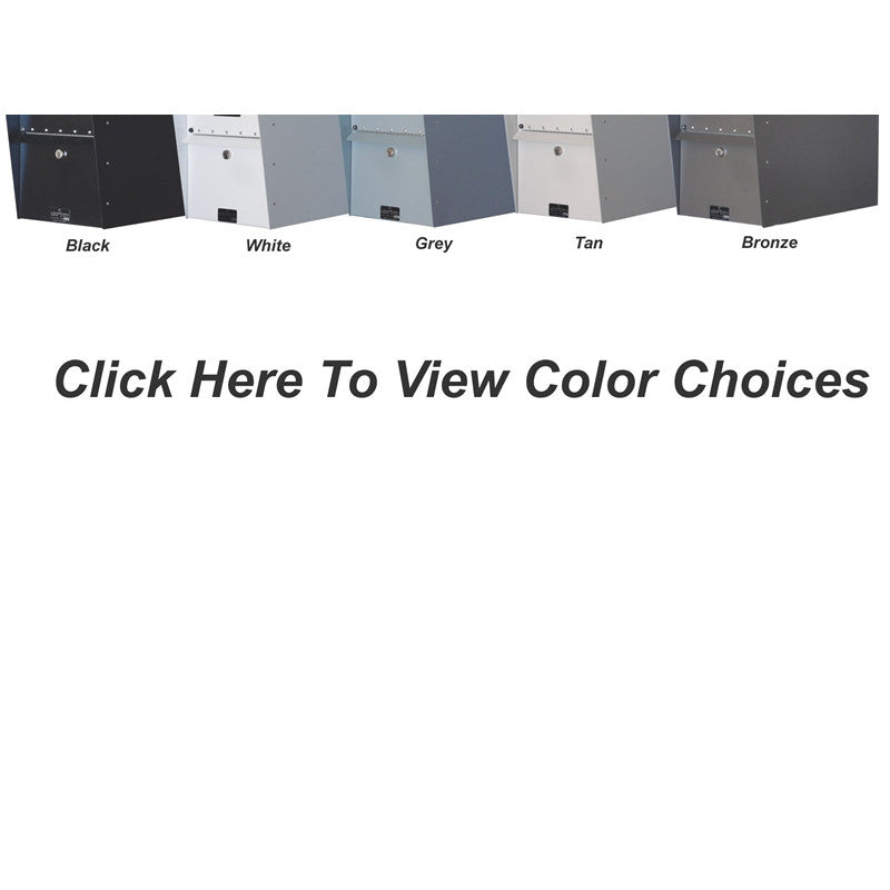 Locking Mailbox with Hopper Door color options