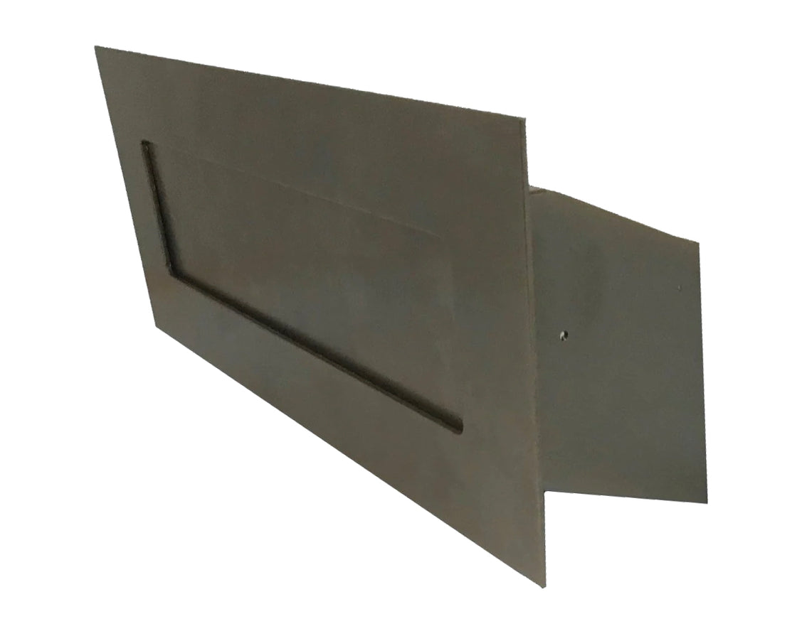 Through the Wall Letter Drop Slot with Chute, bronze faceplate and chute