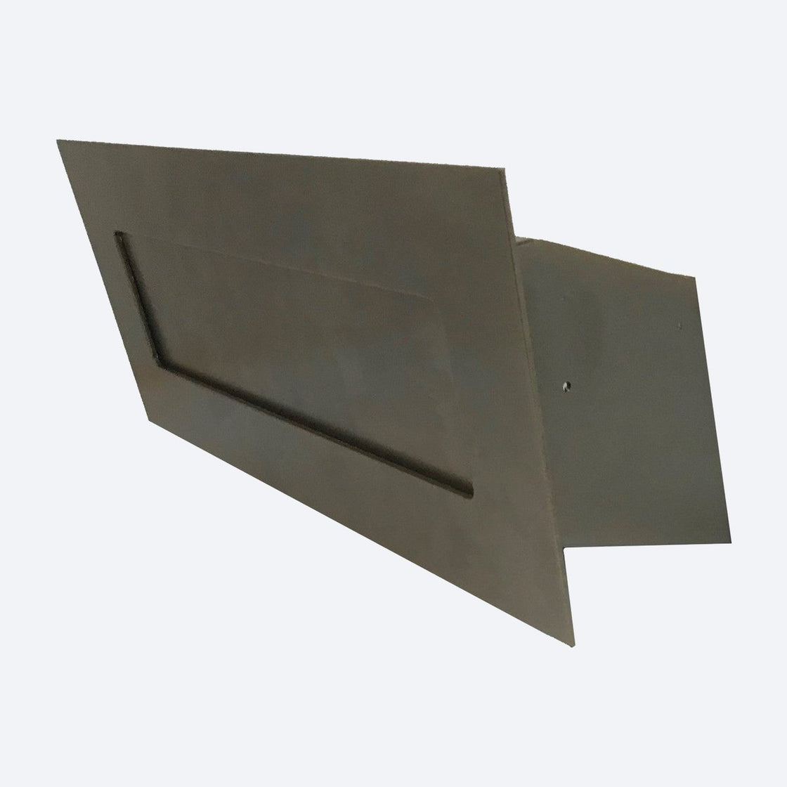 Through the Wall Letter Drop Slot with Chute, bronze faceplate and chute