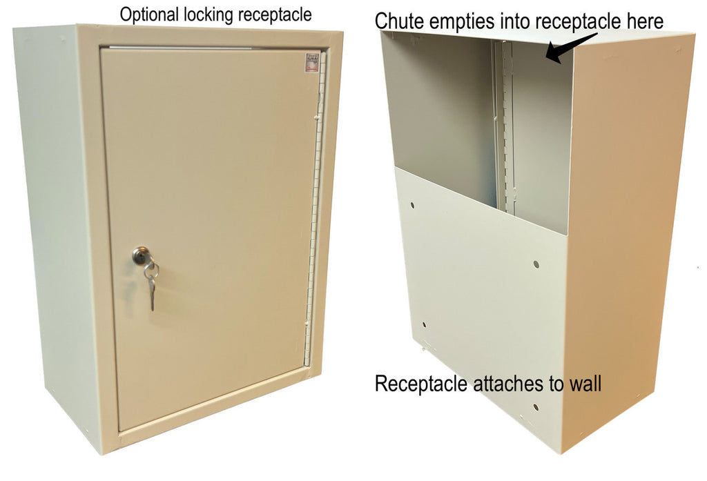 Locking Receptacle front and back view