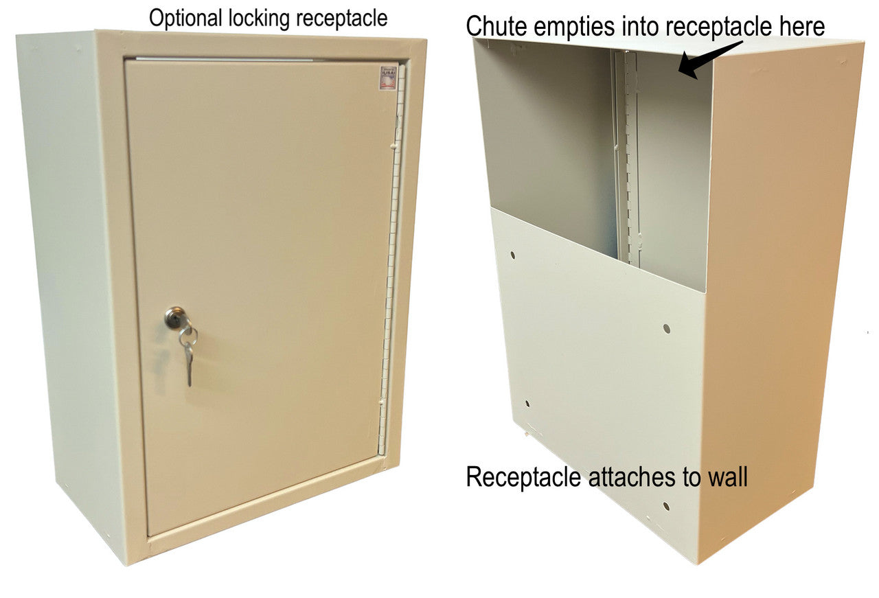 Locking Receptacle front and back view