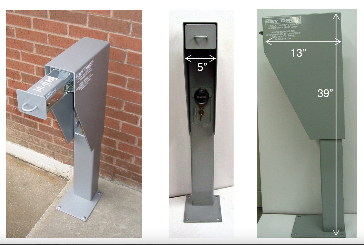 Free Standing Secure Fleet Key Drop dimensions