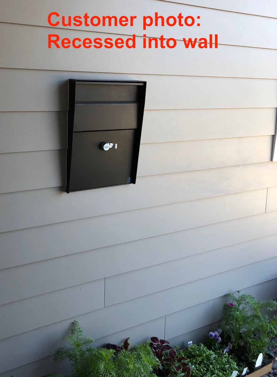 Steel Heavy Mailbox Installed in wall 