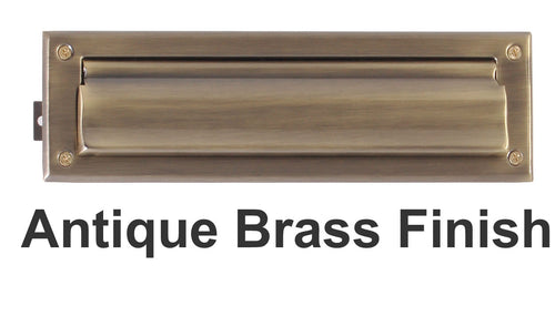 Door Mail Slot with Sleeve Antique Brass Finish