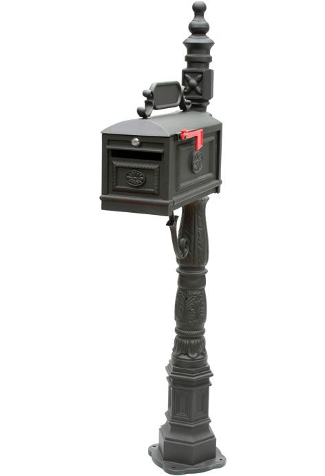 Victorian Locking Mailbox with Post