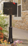 Small Black Locking Curbside Mailbox A6200Z