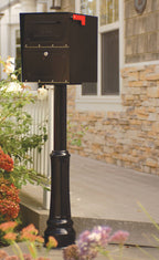 Small Black Locking Curbside Mailbox A6200Z