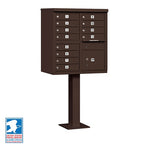 Cluster Mailbox 12 Unit USPS Approved CBU - with Pedestal