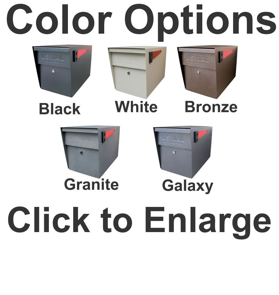 Mailboss Lockable Mailbox with Key or Combination Lock