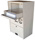 Extra Large Wall Mounted Locking Dropbox  with drop door open