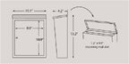 Wall Mounted Lockable Mailbox