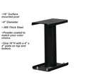 Surface Mounted Post - 10 inches high