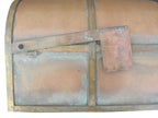 Brass Lockable Mailbox with Post
