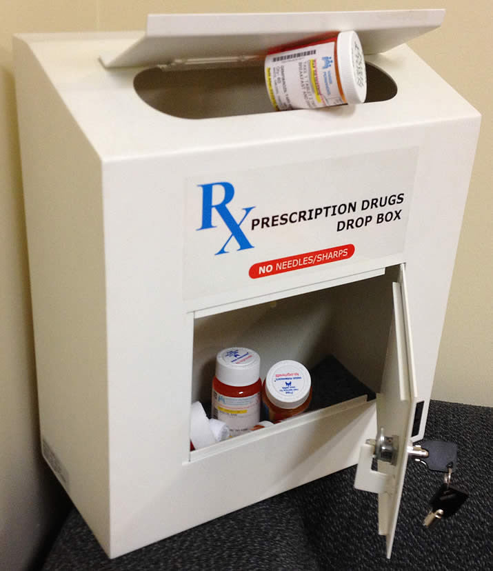 Locking Prescription Drug Drop Box