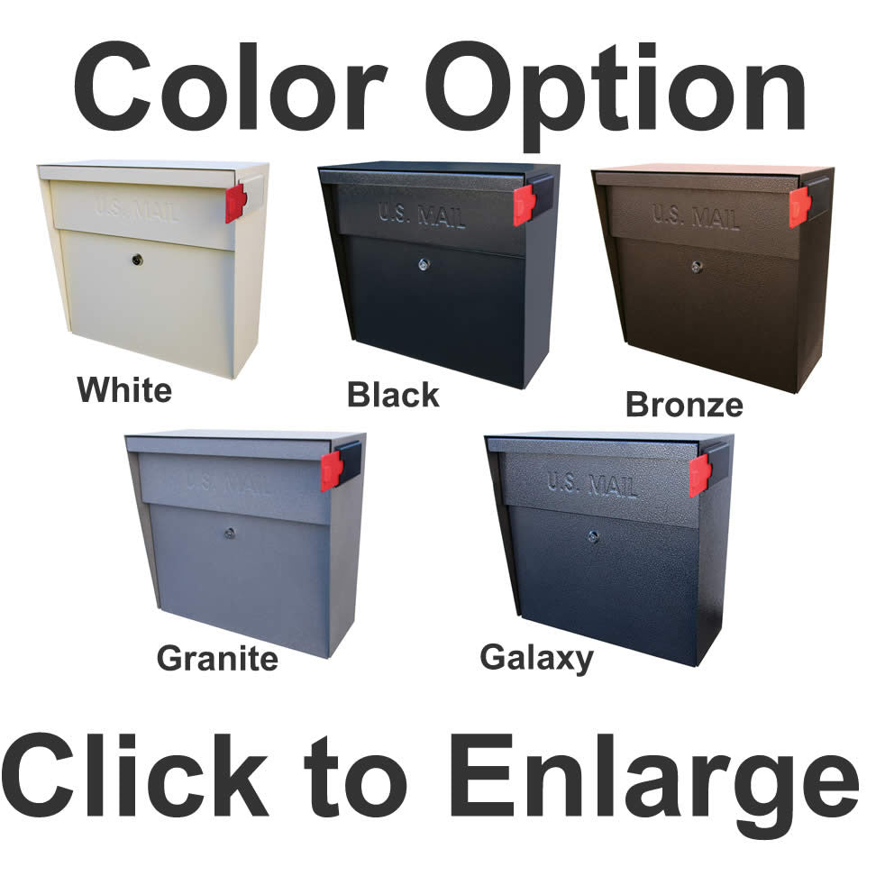 Color options Residential Locking Mailbox