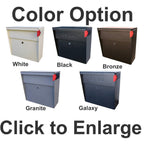 Color options Residential Locking Mailbox