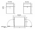 Arrow Lockset USPS Mailbox For Mail Dimensions