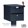 Locking Mailbox For Curbside US Mail Delivery Black