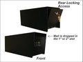 Locking Rural Mailbox with Rear Access 
