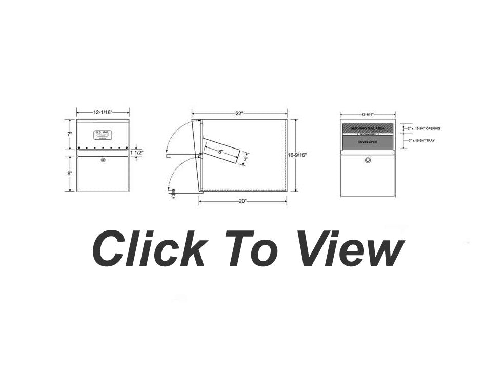 Letter Locking Steel Mailbox