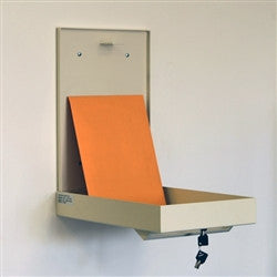 Wall Mounted Locking Office Drop Box - Low Profile