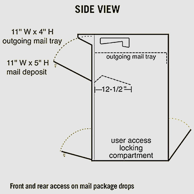 Large Lockable Mailbox or Parcel Drop Box