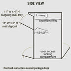 Large Lockable Mailbox or Parcel Drop Box