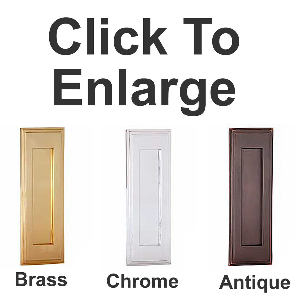 Vertical Door Mail Slot finish options
