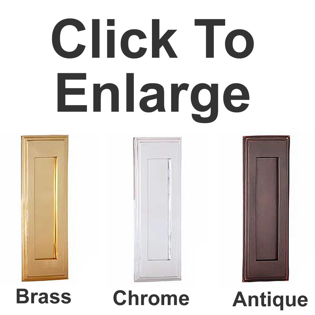 Vertical Door Mail Slot finish options