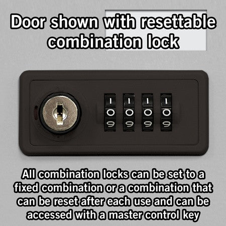 Cell Phone Lockers with Resettable Combination Locks