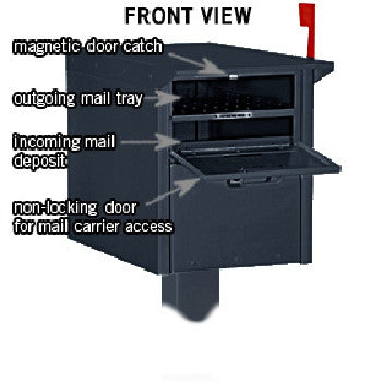 Large Locking Roadside Residential Mailbox