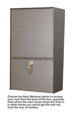 Large Locking Wall Mounted Mailbox Rear Access