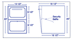 Secure Locking Payment Dropbox Drawing