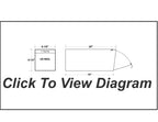 Locking Rural Mailbox with Rear Access dimensions